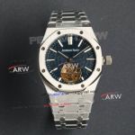 Swiss Replica Audemars Piguet Royal Oak Flying Tourbillon Blue Dial Watch